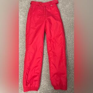 Vintage Forte Ski Pants Women's Vibrant Red Casual Outdoor Snow Winter